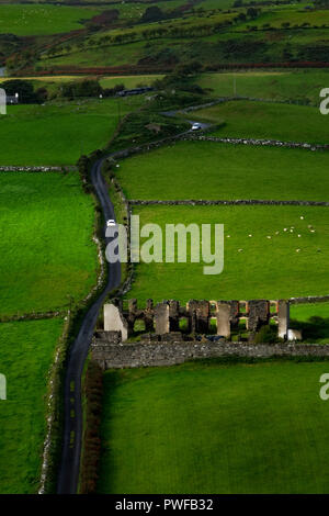 Paysage autour de Torr Head, une attraction de l'Irlande du Nord, situé dans le pays d'Antrim près de Ballycastle. Banque D'Images