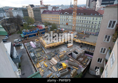 Wien, des Wohnbaus Beatrixgasse 11 Baustelle Banque D'Images