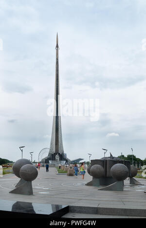 Moscou, Russie - le 3 juillet 2010 : Monument aux conquérants de l'espace Banque D'Images