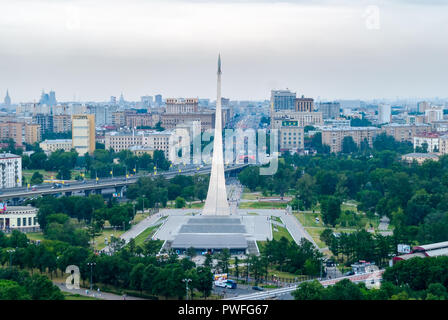 Moscou, Russie - le 3 juillet 2010 : Monument aux conquérants de l'espace Banque D'Images