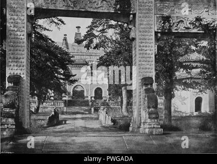 Temple bouddhiste, Yuen-Ming-Yuen. Banque D'Images