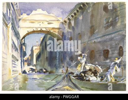 Le Pont des Soupirs - John Singer Sargent. Banque D'Images