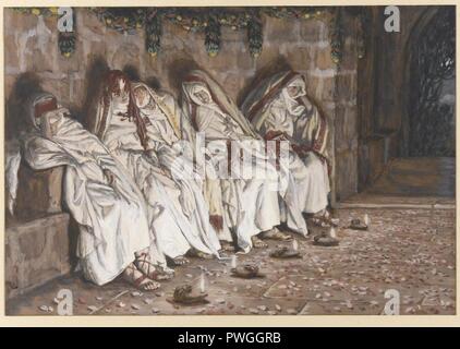 Les vierges sages (Les vierges sages) - James Tissot. Banque D'Images