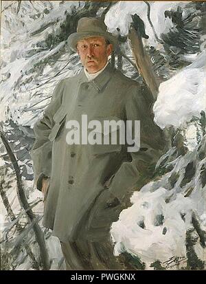 Bruno Liljefors par Anders Zorn 1906. Banque D'Images