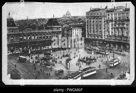 Bruxelles. Gare du Nord et la place Rogier. Banque D'Images