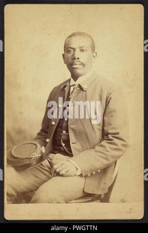 Buffalo Soldier, 25e Infanterie, Co. A) - Le Goff Banque D'Images