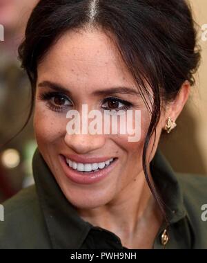 La Duchesse de Sussex participe à une réception organisée par le gouverneur général à l'Admiralty House de Sydney sur le premier jour de la visite du couple royal à l'Australie. Banque D'Images