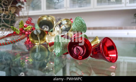 Cloches de Noël close up Banque D'Images