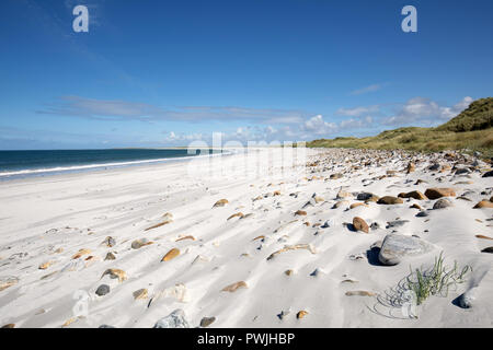 Bornish Beach, South Uist, Hébrides extérieures, en Écosse Banque D'Images