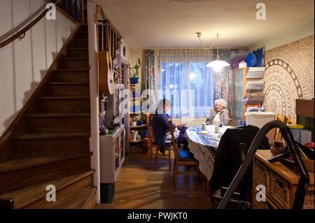 Wien, Werkbundsiedlung, Woinovichgasse 32, Haus von Josef Frank Banque D'Images