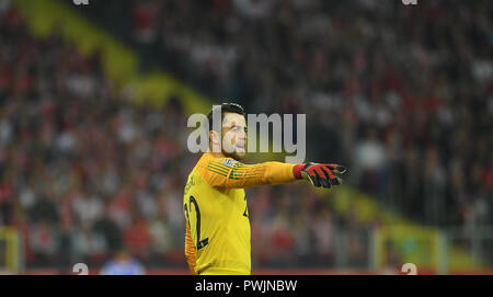 CHORZOW, Pologne - 11 octobre 2018 : UEFA Ligue des Nations Unies Pologne et Portugal o/p : Lukasz Fabianski (Pologne) Banque D'Images
