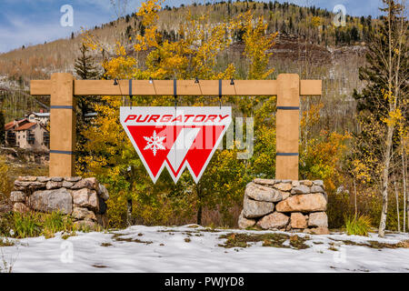 Purgatory Ski Area à Durango Mountain Resort Durango, Colorado, USA. Banque D'Images