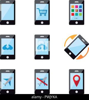 Apps pour téléphone intelligent Illustration de Vecteur