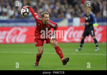 Paris, Frankreich. 16 Oct, 2018. firo : 16.10.2018, Football, Landerspiel : saison 2018/2019, l'Équipe nationale de la Ligue des Nations Unies, la France, France - Allemagne, Allemagne : 3 0 Manuel Neuer | Conditions de crédit dans le monde entier : dpa/Alamy Live News Banque D'Images