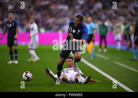 Paris, France. 16 Oct, 2018. GES/football/Ligue des Nations Unies : France - Allemagne, Paris, 16.10.2018 Football/soccer : Ligue des Nations Unies : la France contre l'Allemagne, Paris, Octobre 16, 2018 | dans le monde entier : dpa Crédit/Alamy Live News Banque D'Images