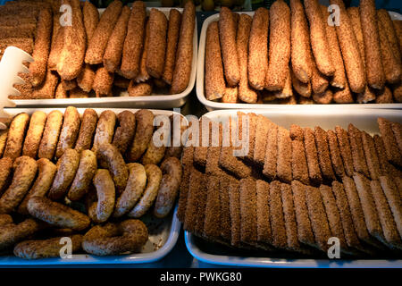 Maison turque de pâte de sésame biscuits collation santé Banque D'Images