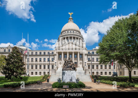 Mississippi State Capitol building, conçu par Cass Gilbert Banque D'Images