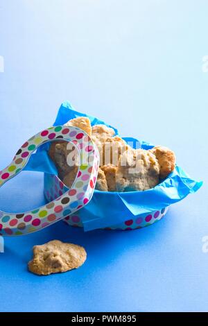 Biscuits au gingembre et aux pacanes Banque D'Images