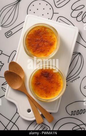 Crème brûlée Banque D'Images