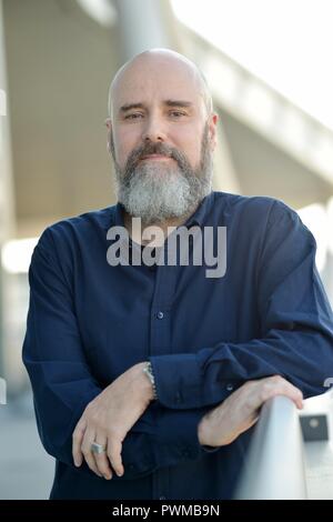 Raymond Unger en octobre 2018 au Salon du livre de Francfort. Dans le monde d'utilisation | Banque D'Images