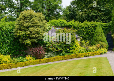 Geilston jardin près de la rivière Clyde près de Cardross, Argyll and Bute, Ecosse Banque D'Images