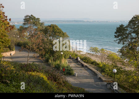 Le Sea Garden park à Burgas, Bulgarie Banque D'Images