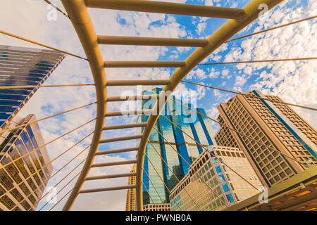 Chong Nonsi dans pont Sathorn Road, Bangkok, Thaïlande Banque D'Images