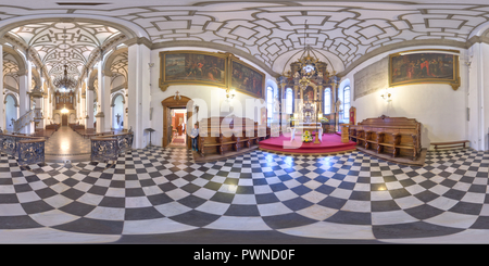 Vue panoramique à 360° de J'Zmartwychwstania Pańskiego Katedra św. Tomasza Apostoła Zamościu Ołtarz w
