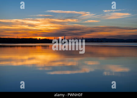 Grangemouth, Firth of Forth, Écosse Banque D'Images