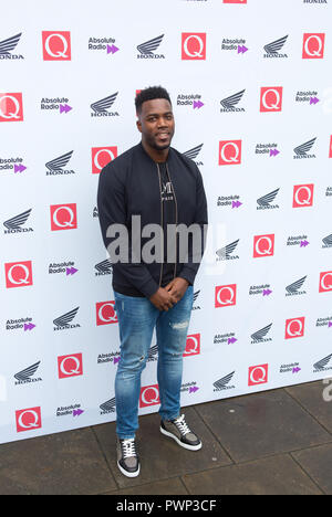 Londres, Royaume-Uni. 17 octobre 2018. La Maison ronde de la Chalk Farm Mo Gilligan arrive aux Q Awards 2018 en association avec Absolute radio Credit: Dean Fardell / Alamy Live News Feed/Alamy Live News Banque D'Images