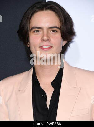 17 octobre 2018 - Hollywood, CA, États-Unis - 17 octobre 2018 - Hollywood, Californie - Miles Robbins. ''Halloween'' Los Angeles Premiere tenue au Théâtre chinois de Grauman. Crédit photo : Birdie Thompson/AdMedia (crédit Image : © Birdie Thompson/AdMedia via Zuma sur le fil) Banque D'Images