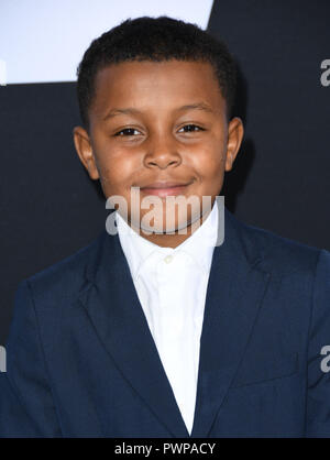 Hollywood, CALIFORNIE, États-Unis. 17 octobre 2018. 17 octobre 2018 - Hollywood, Californie - Jibrail Nantambu. ''Halloween'' Los Angeles première au TCL Chinese Theatre. Crédit photo : Birdie Thompson/AdMedia Banque D'Images