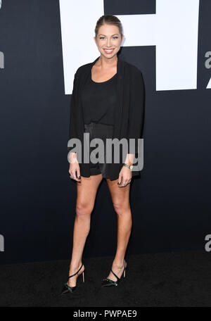 Hollywood, CALIFORNIE, États-Unis. 17 octobre 2018. 17 octobre 2018 - Hollywood, Californie - Stassi Schroeder. ''Halloween'' Los Angeles première au TCL Chinese Theatre. Crédit photo : Birdie Thompson/Admedia Banque D'Images