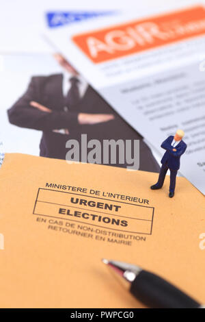 Élection présidentielle en France Banque D'Images