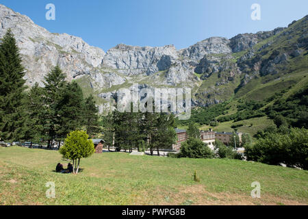 Paysage de montagne dans les pics de l'Europe, les Asturies Banque D'Images