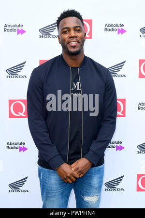 Au cours de la Gilligan Mo Q Awards 2018 en association avec Radio absolue au Roundhouse de Camden, Londres. Banque D'Images