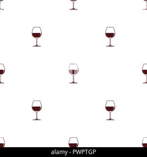 Motif transparent background minimaliste vecteur avec verre à vin rouge modèle pour votre conception Illustration de Vecteur