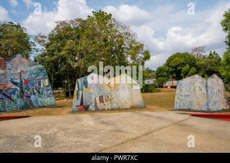 La ville de Panama, Panama - mars 2018 : Park (Parque Omar, Omar) au coeur de la ville de Panama, République du Panama. Banque D'Images