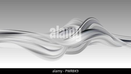 Abstract colorful vector background, gris pour l'onde liquide débit brochure design, site web, flyer. Illustration de Vecteur