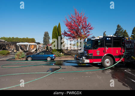 Tireur d'incendie criminel survenu en Springfield Oregon 27 Octobre Banque D'Images