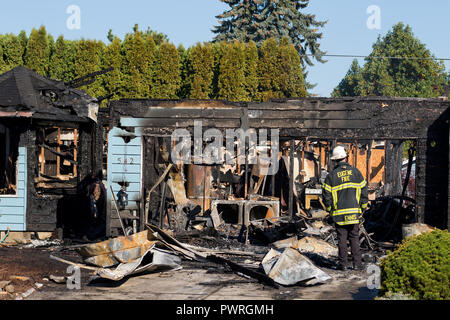 Tireur d'incendie criminel survenu en Springfield Oregon 27 Octobre Banque D'Images