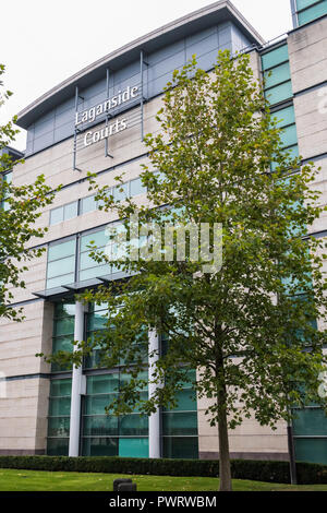 Laganside Tribunaux dans Chichester Street et Oxford Street, Belfast, Irlande du Nord. Banque D'Images