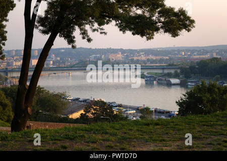 Vue depuis la forteresse de Kalemegdan Banque D'Images