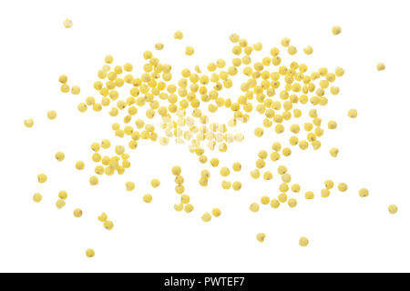 Millet isolé sur fond blanc. Vue d'en haut. Banque D'Images