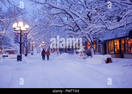 Pearl Street, Boulder, Colorado, USA. Banque D'Images