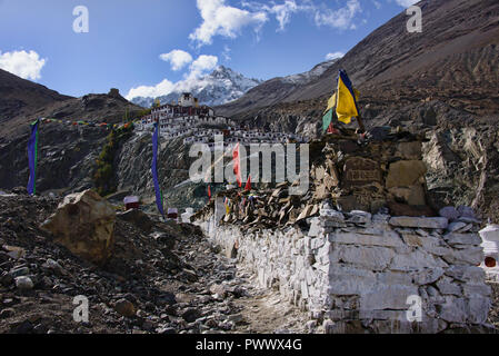 Monastère de Diskit, Maitreya Bouddha , l'Inde, le Ladakh, Nubra Valley, Bouddhisme Banque D'Images