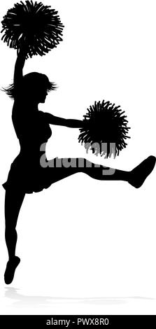 Pom-poms Pom Silhouette Illustration de Vecteur