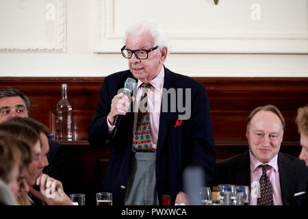 Barry Cryer le déjeuner littéraire Oldie 16/10/18 Banque D'Images