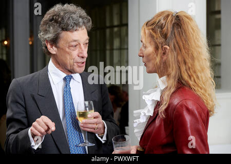 Emma Sergent & Adam Zamoyski Oldie le déjeuner littéraire 16/10/18 Banque D'Images