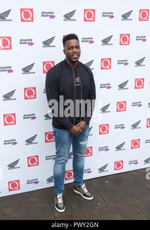 Londres, Royaume-Uni. 17 octobre 2018. La Maison ronde de la ferme de craie Mo Gilligan arrive aux Q Awards 2018 en association avec Absolute radio People in Picture: Mo Gilligan crédit: Dean Fardell/Alay Live News Banque D'Images